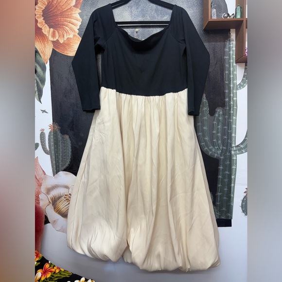 A NEW DAY Women's Long Sleeve Midi A-Line Dress - Picture 4 of 13